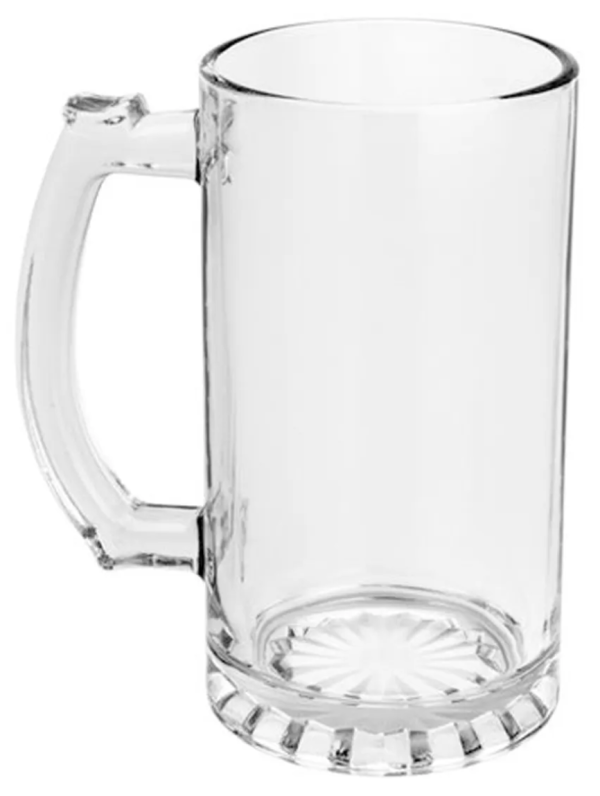 Caneca de Chopp de Vidro Transparente - Imagem 2