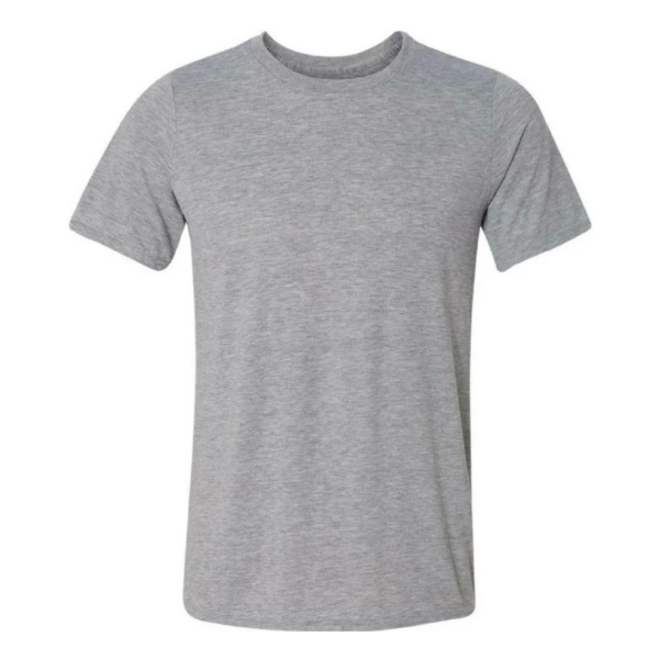 Camiseta poliéster cinza mescla - Imagem 2