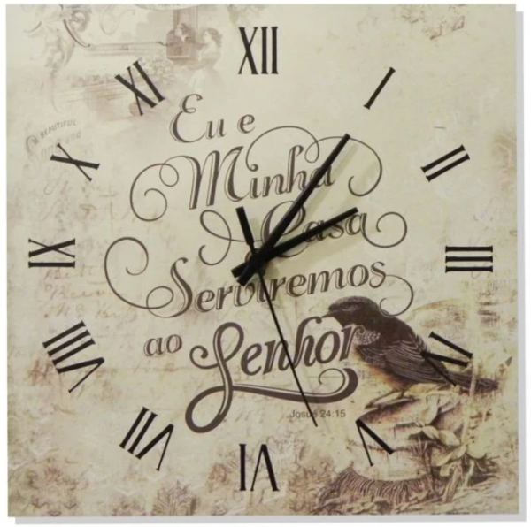 Relógio de MDF Texturizada Brilho de 3mm